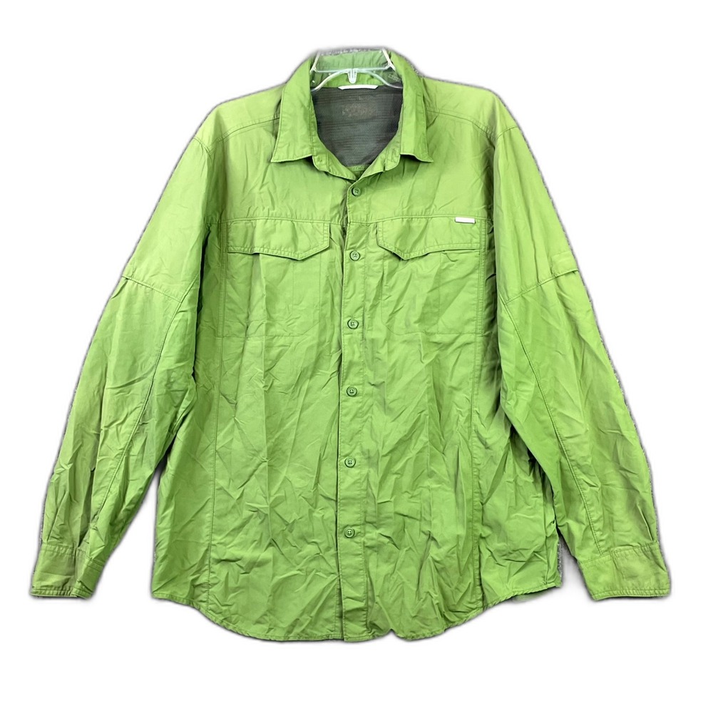 Columbia Fishing Shirt Mens Medium Vented Outdoor Camping Hiking Performance